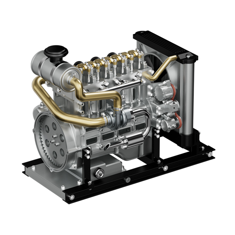 TECHING 1 10 Full Metal Mini L4 Diesel Engine Model Kit DIY 4 Cylind Enginekitor